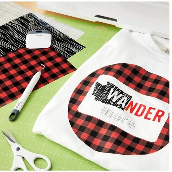 Cricut‎ Patterned Iron-On Sampler Rustic Lodge Lumberjack 3 Sheets 12 x17 NEW - Picture 3 of 3